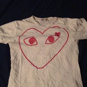 Size M Comme Des Garçon Heart Tee